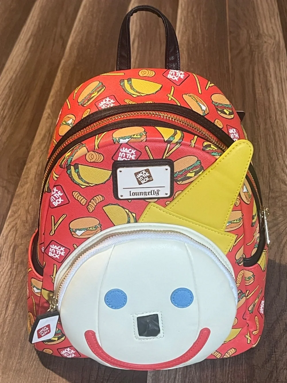 Jack in the Box mini backpack and Curly fry Wallet Loungefly